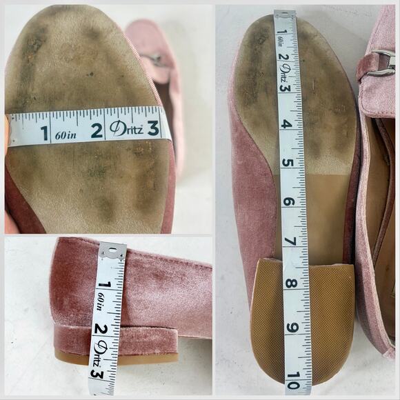 ^_^ Steve Madden Pawly Pink Velvet Horsebit Loafers Sz 8 - Picture 4 of 8